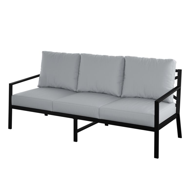 D321-OUT-K2 Outdoor Metal X-Back Sofa
