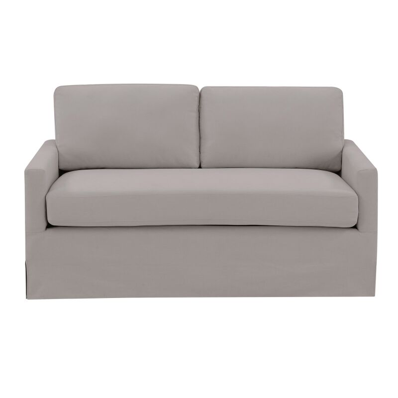 Ds D272 701 1 Modern Slipcover Style Sofa In Storm Gray S1
