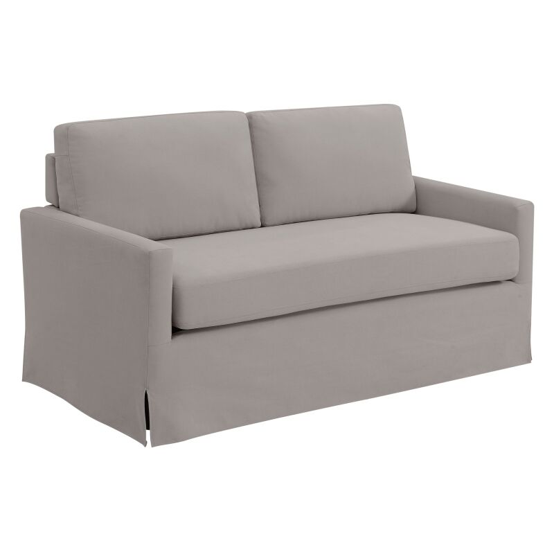 DS-D272-701-1 Modern Slipcover Style Sofa in Storm Gray