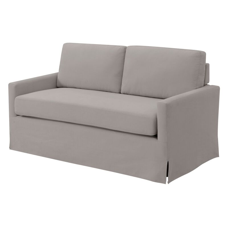 Ds D272 701 1 Modern Slipcover Style Sofa In Storm Gray S3