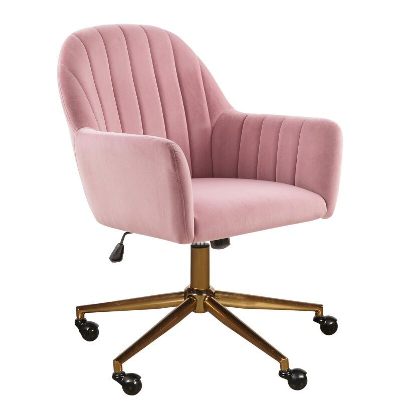 Ds D274 705 3 Channeled Back Office Chair In Blush S2