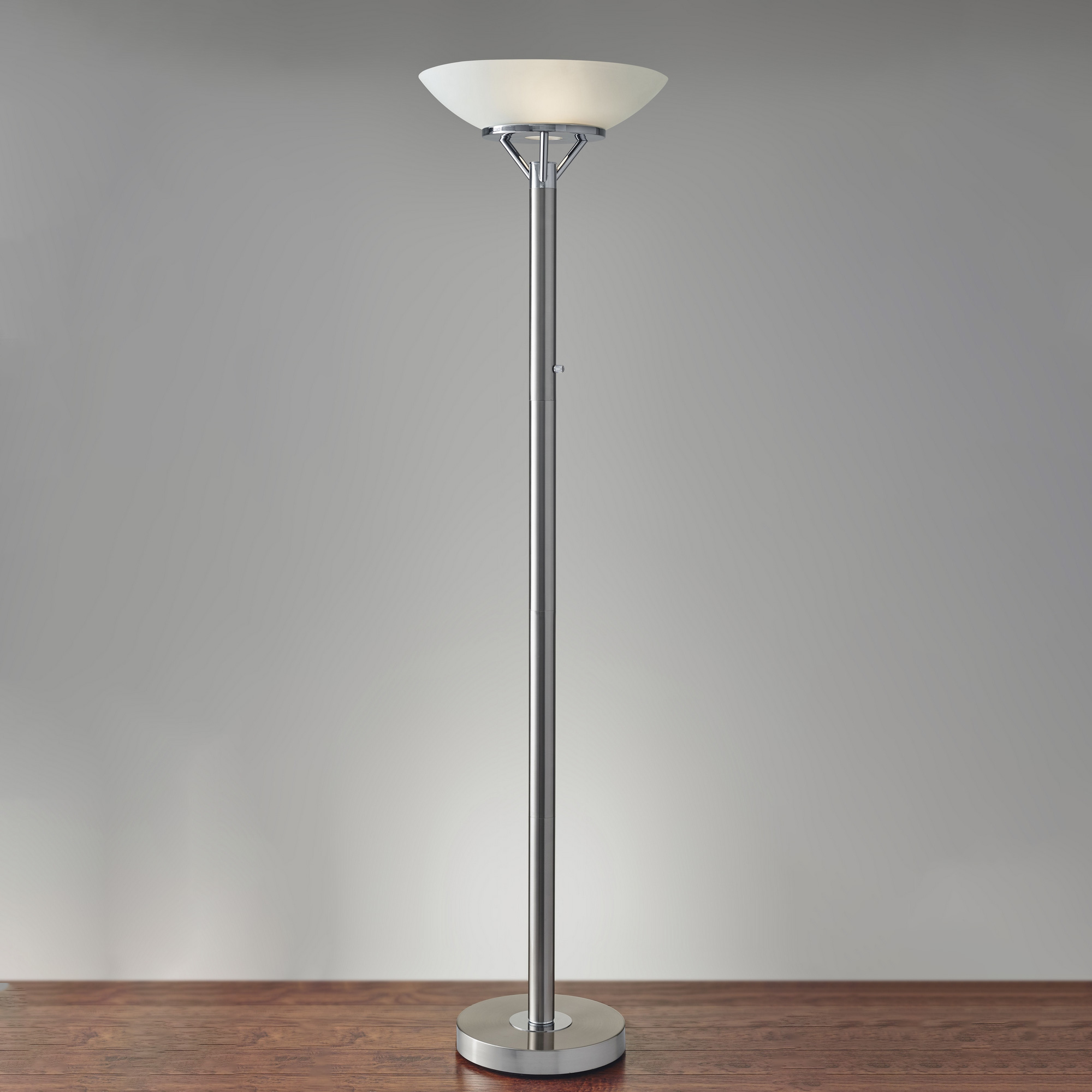 Expo 300W Torchiere in Gray by Adesso