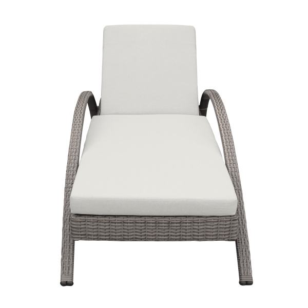 Armen Living Lcahlogr Aloha Adjustable Patio Outdoor Chaise Lounge Chair In Grey Wicker And Cushions 02