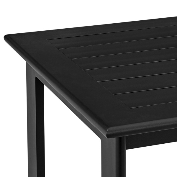 Armen Living Setoden5blgry Encinitas Outdoor Patio 5 Piece Bar Table Set In Aluminum With Grey Cushions 09
