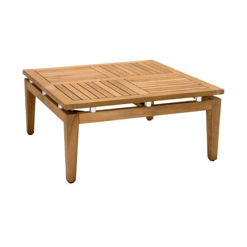 LCARCOTK Arno Outdoor Square Teak Wood Coffee Table