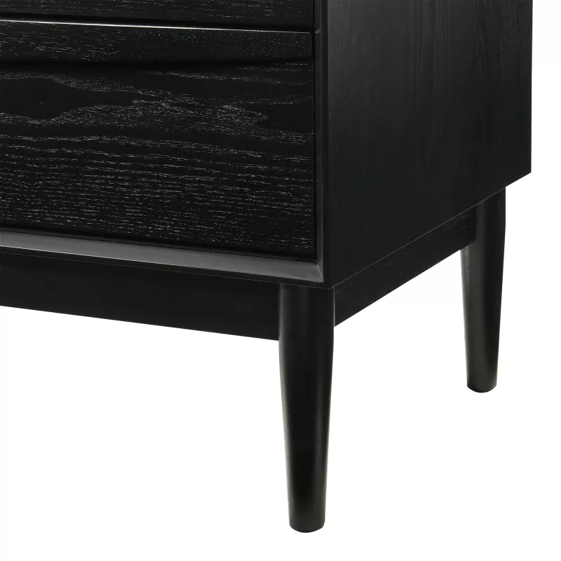Lcardrblk Artemio 6 Drawer Wood Dresser In Black Finish 8