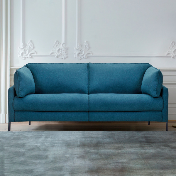 LCJU3LBLU Juliett 80 Modern Blue Fabric Power Reclining Sofa