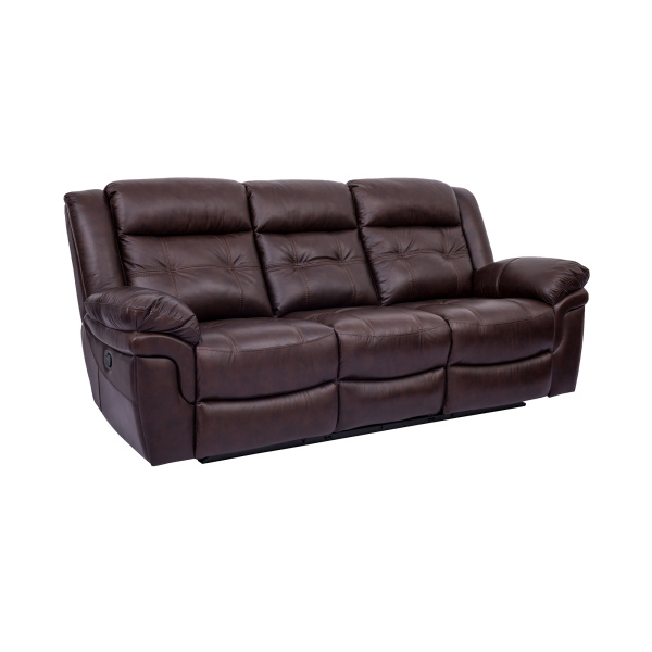 Lcmc3br Marcel Manual Reclining Sofa In Dark Brown Leather 1