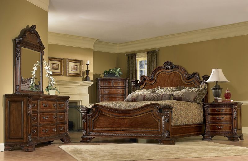 143157 2606 Art Furniture Old World California King Estate Bed 2