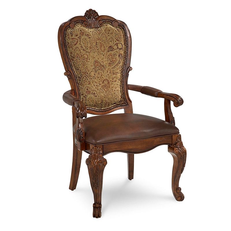 143207-2606K2 ART Furniture Old World Upholstered Back Arm Chair (Set of 2)
