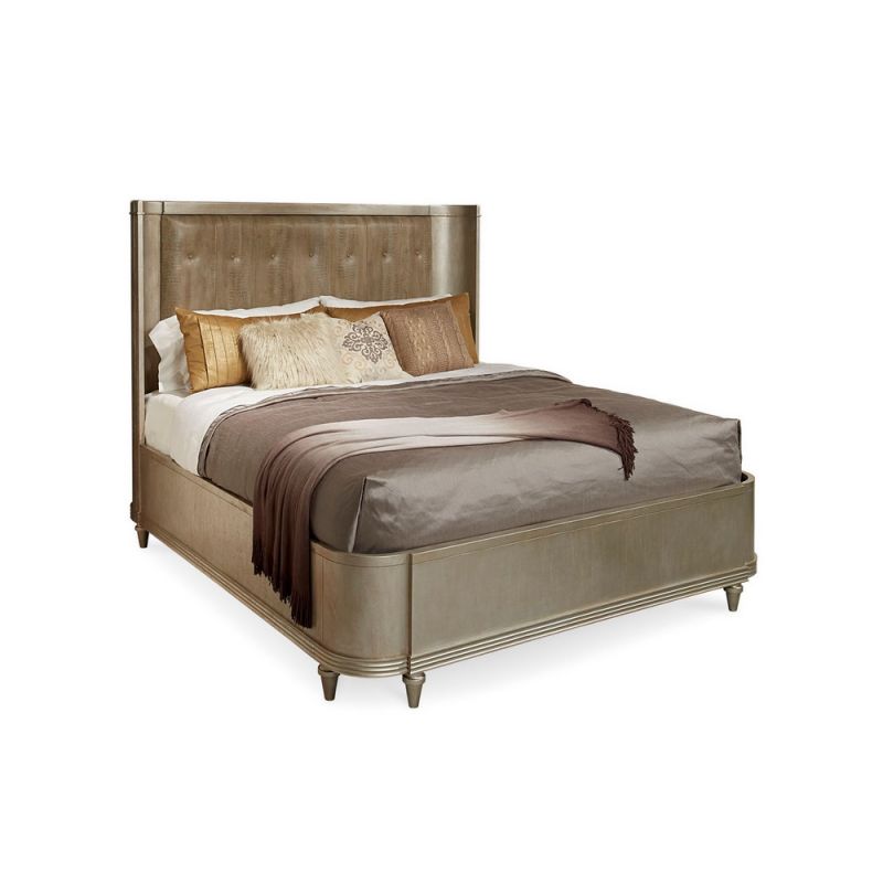 218145-2727 ART Furniture Morrissey Queen Lloyd Upholstered Shelter Bed Bezel