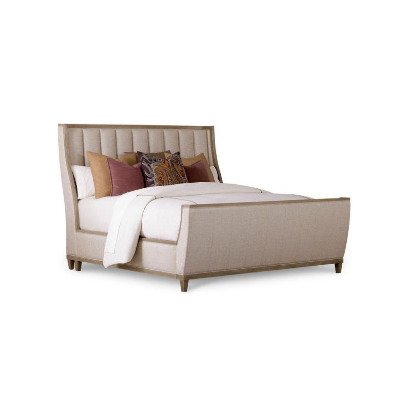 ART Furniture Cityscapes King Chelsea Upholstered Shelter Sleigh Bed