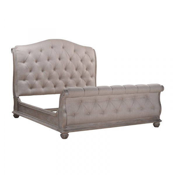 251125 1303 Art Furniture Summer Creek Shoals Queen Upholstered Tufted Sleigh Bed 3