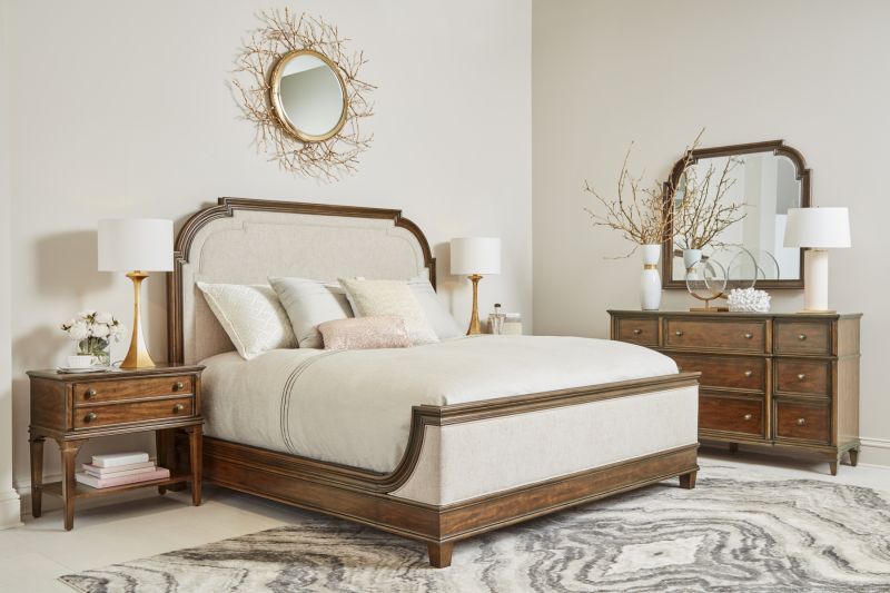 294146 1406 Art Furniture Newel King Upholstered Bed 2