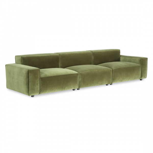 539549-5003S3 Bobby Berk Olafur Upholstered 3-piece Modular Loveseat in Moss by ART Furniture