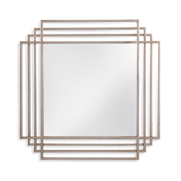 Gillis Wall Mirror in Silver by Bassett Mirror