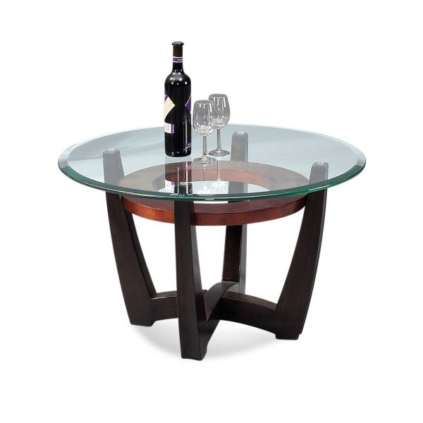 T1078-120-033EC Elation Round Cocktail Table with Copper Ring