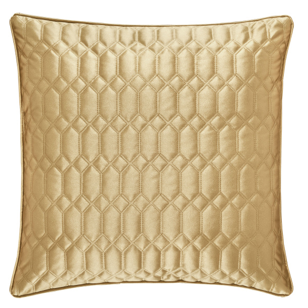 Satinique Gold 20" Square Decorative Pillow