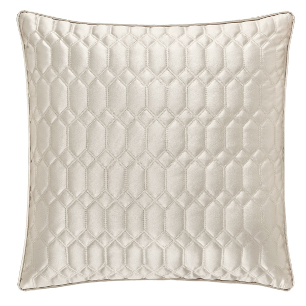 Satinique Natural 20" Square Decorative Pillow