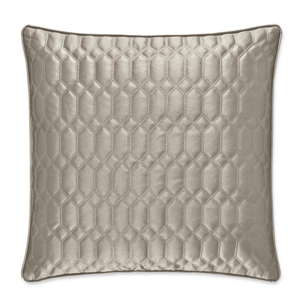 Satinique Silver 20" Square Decorative Pillow