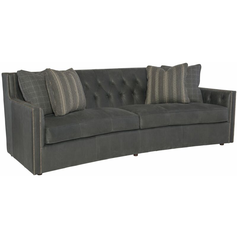 7277LO Bernhardt Candace Leather Sofa