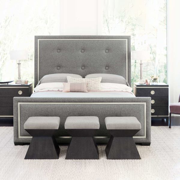 K1082 Bernhardt Decorage Upholstered Panel Queen Bed