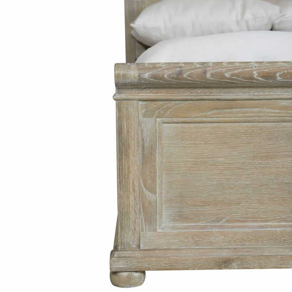 K1290 Bernhardt Rustic Patina Panel King Bed In Sand Finish 04