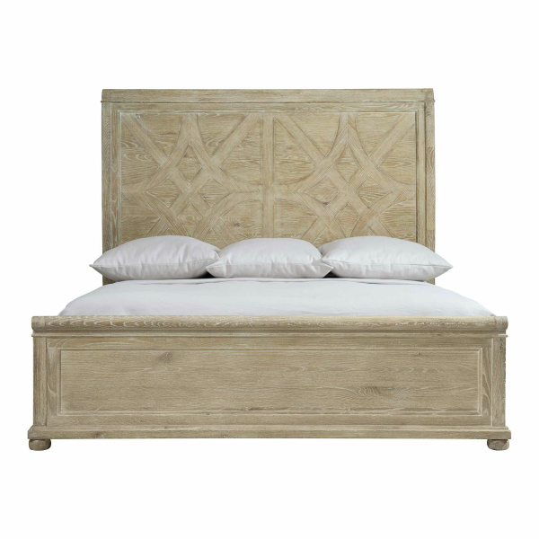 K1290 Bernhardt Rustic Patina Panel King Bed In Sand Finish 05