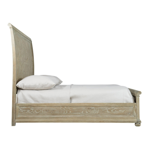 K1290 Bernhardt Rustic Patina Panel King Bed In Sand Finish 06