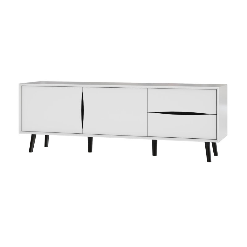 102201-000001 Bestar Maia 63W TV Stand for 50 inch TV in white