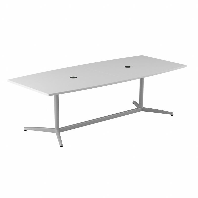 99TBM96WHSVK 96W x 42D Boat Top Conference Table w Metal Base