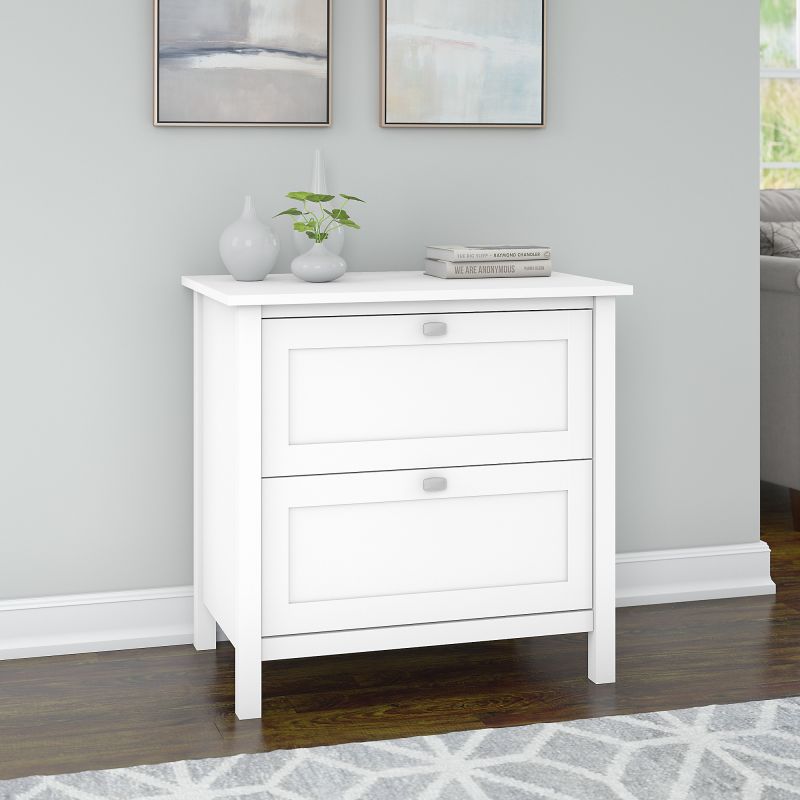 BDF131WH-03 2 Drawer Lateral File Cabinet in Pure White