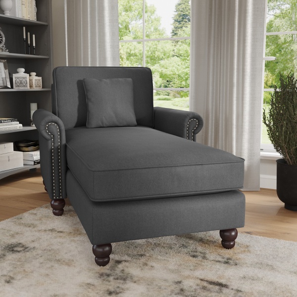 CVM41BCGH-03K Chaise with Arms Charcoal Gray