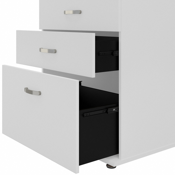 Bush Lns328wh Z 28w 3 Drawer Storage Cabinet 05