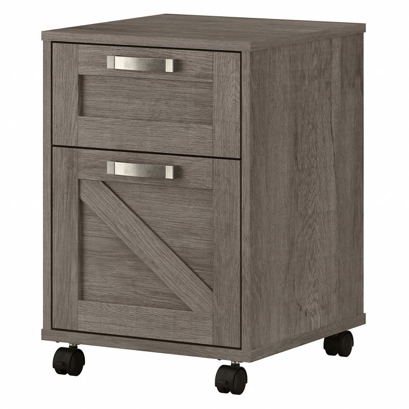 CGF116RTG-03 Cottage Grove 2 Drawer Mobile File Cabinet in Restored Gray