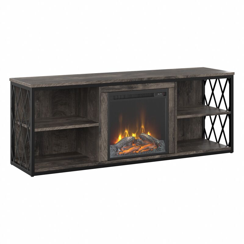 60W TV Stand with Electric Fireplace Insert