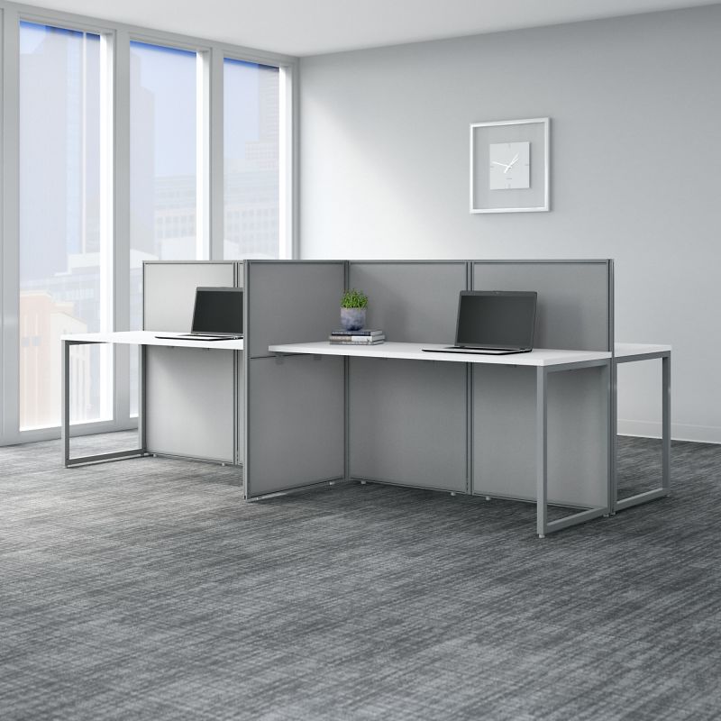 EOD660WH-03K 60W 4 Person Straight Desk Open Office