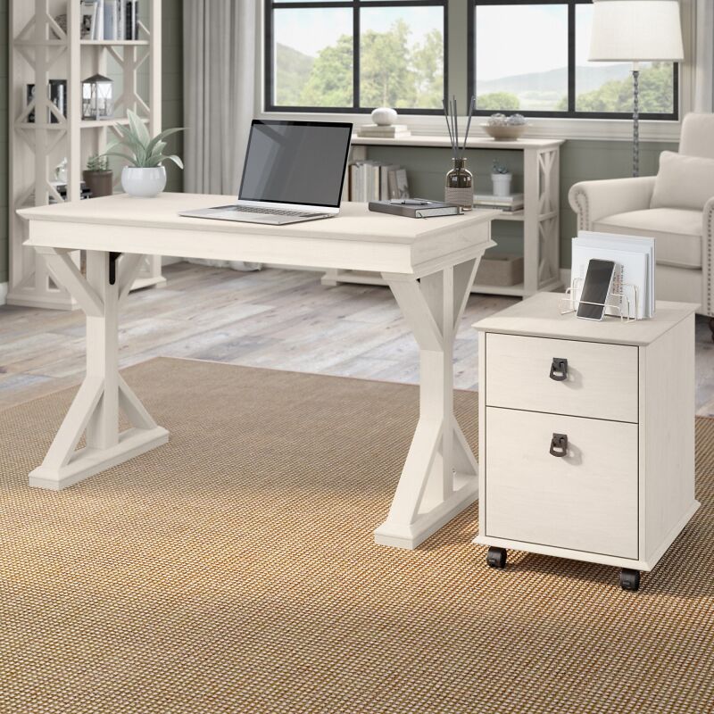 HOT001LW 48W Writing Desk with Mobile Ped