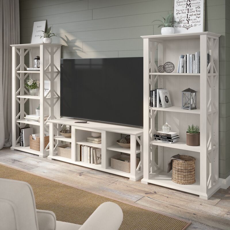 HOT012LW 60W TV Stand w Bookcases