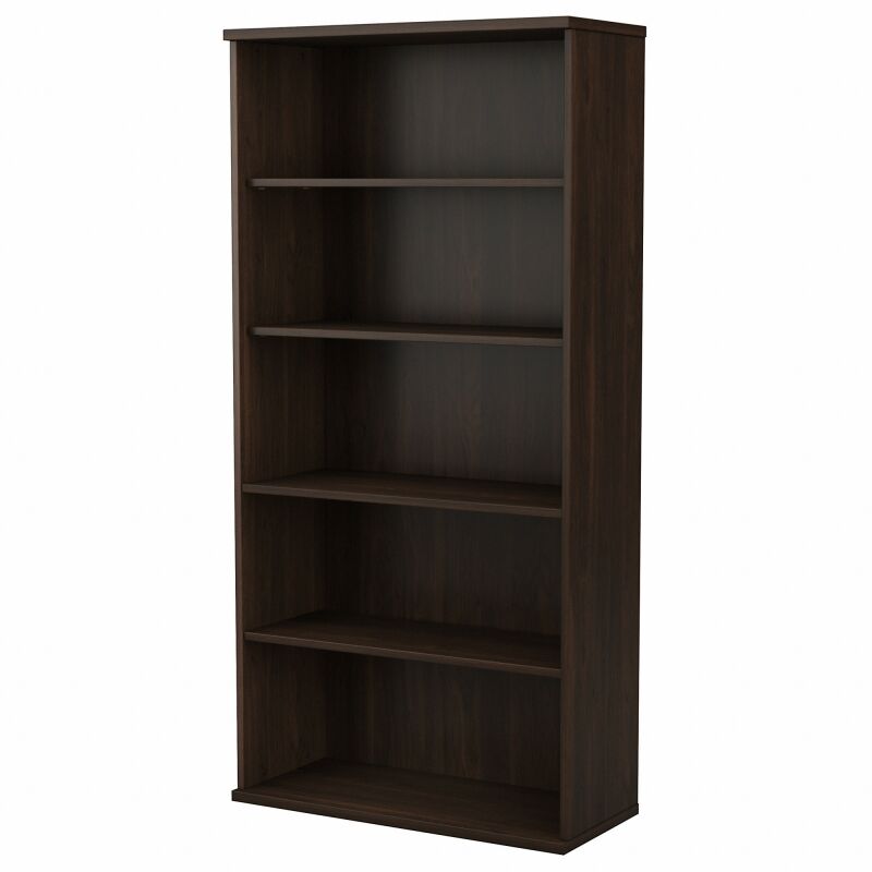 HYB136BW-Z 36W 5 Shelf Bookcase Black Walnut
