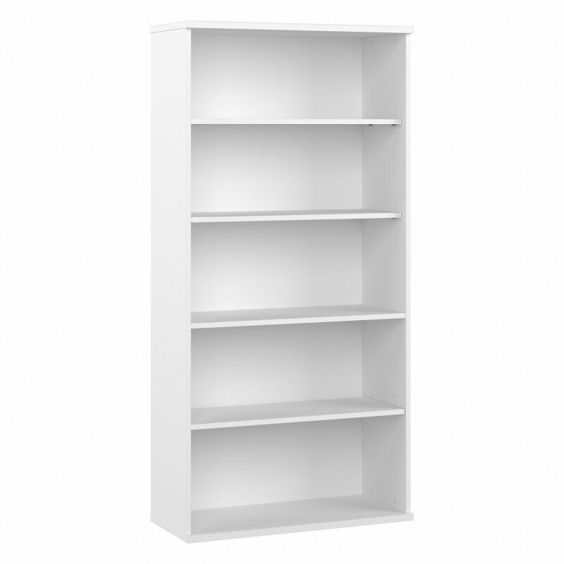 HYB136WH-Z 36W 5 Shelf Bookcase White