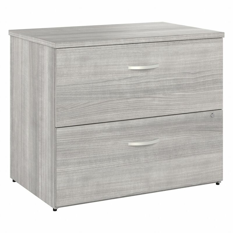 36W 2 Drawer Lateral File - Assembled Platinum Gray