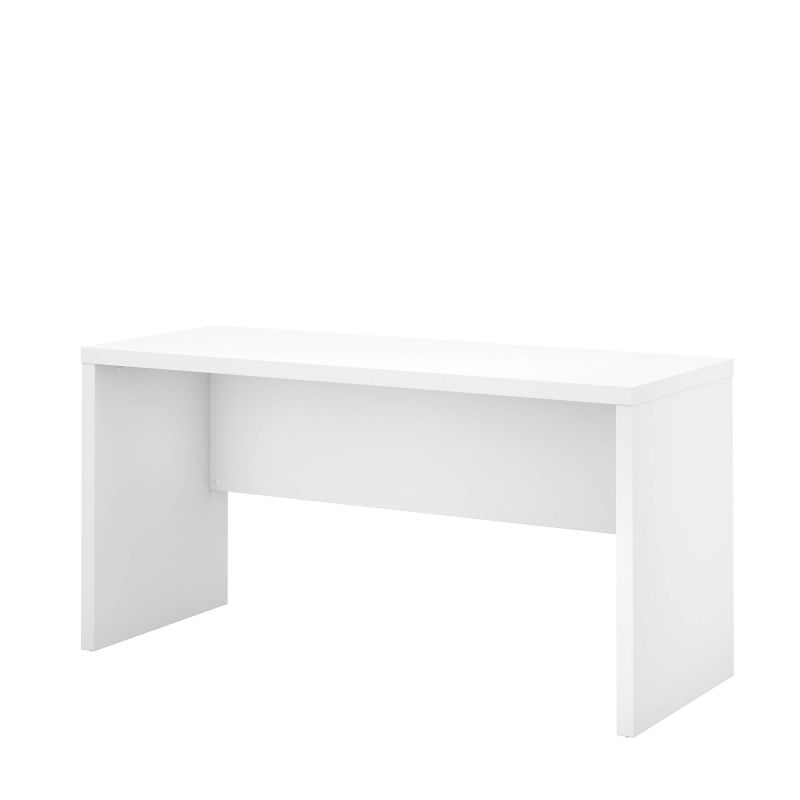 60W Credenza Desk in Pure White