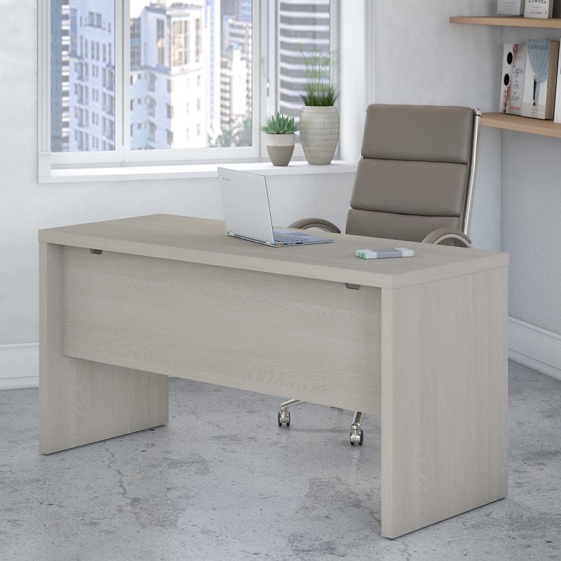 KI60206-03 60W Credenza Desk in Gray Sand