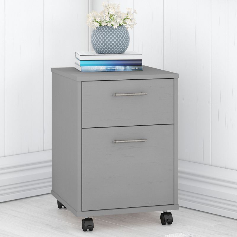 KWF116CG-03 Key West 2 Drawer Mobile File Cabinet in Cape Cod Gray