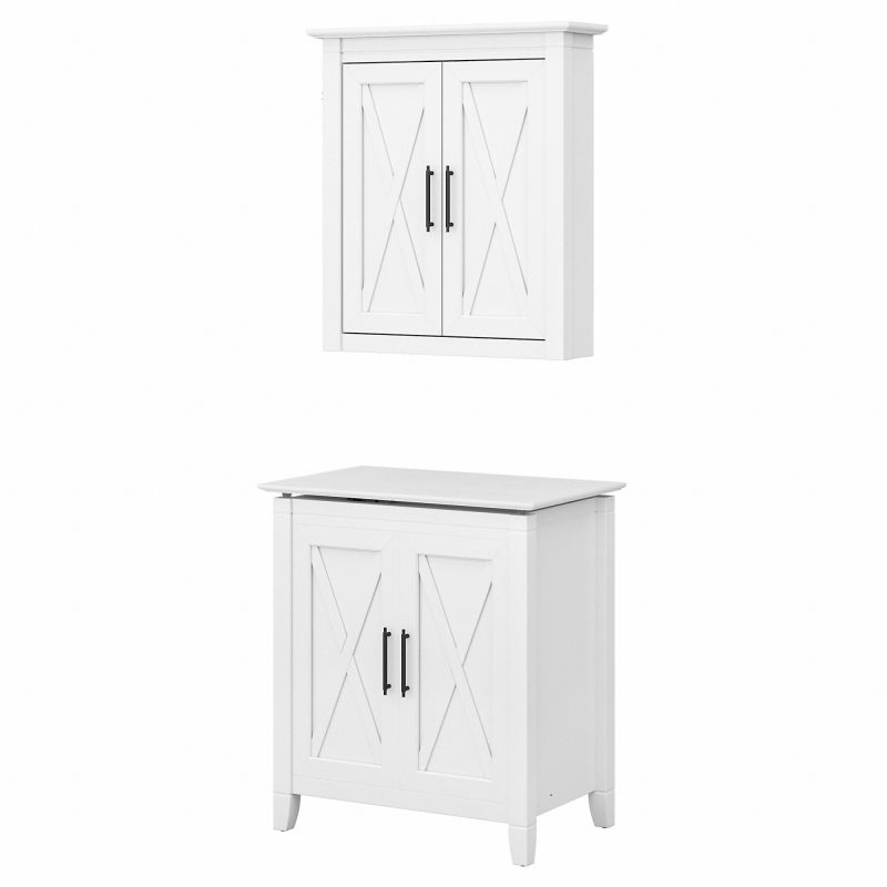 KWS039WAS Hamper and Wall Cabinet