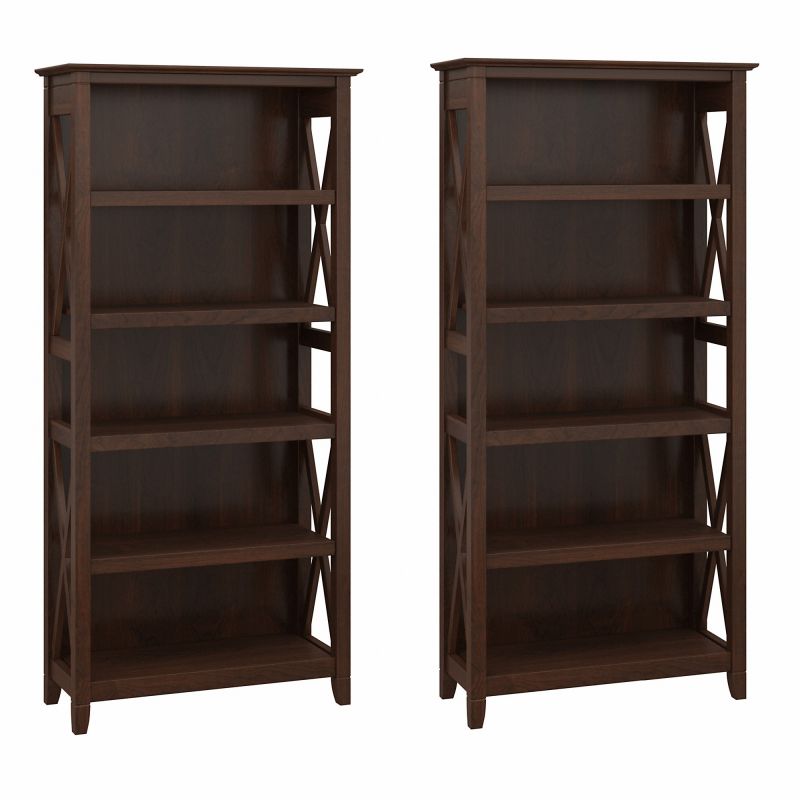 KWS046BC Bookcases - Set of Two Bing Cherry