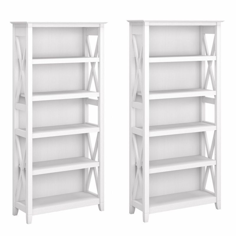 KWS046WT Key West Bookcases - Set of Two