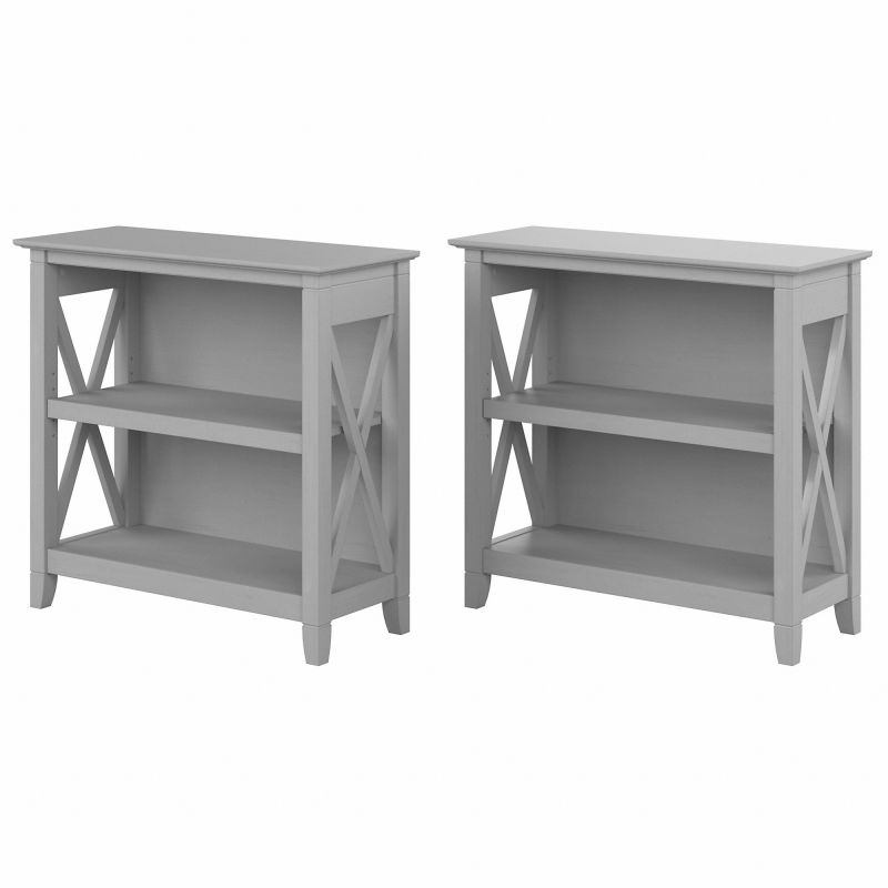 KWS053CG 2 Shelf Bookcase Set of Two