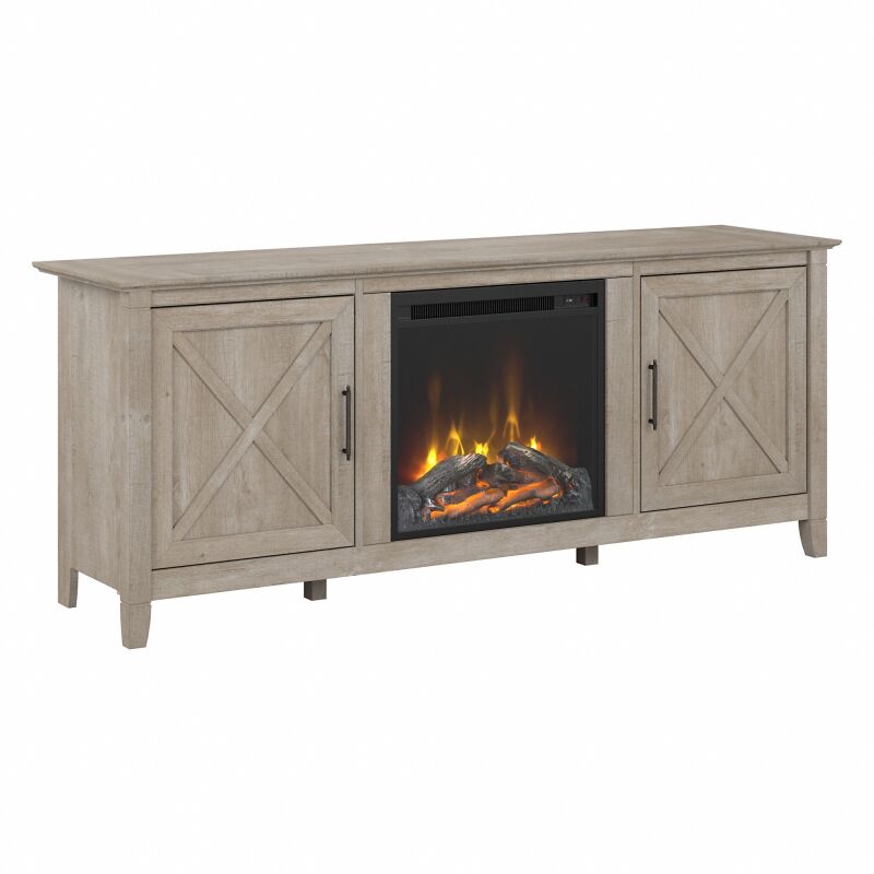KWS063WG 60W TV Stand with Electric Fireplace Insert